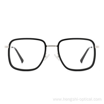 European Comfortable Acetate Metal Combined Eyewear Frames For Unisex